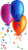 globos de colores cumpleaños